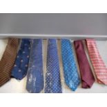 Basket Including 40 Assorted Ties - T M Lewin & Sons, London & Others