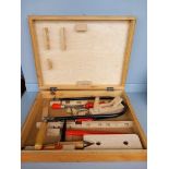 Child's Joiner's Toolbox & Tools & Wooden Desk Piece