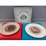 3 Assorted Christmas Plates In Boxes, Photograph Frames Etc