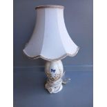 Small Aynsley Lamp & Shade H41cm