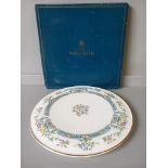 2 'Caverswall' Wall Plates, Royal Worcester Decorative Platter In Box