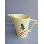 'Dewar's Is The Scotch' Water Jug, Candleholders, Casserole Dish Etc