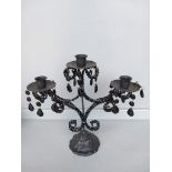 Metal Candelabra With Droplets