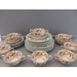 Collection Of Copeland Spode Royal Jasmine Dinnerware Etc