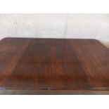 Joseph Fitter Mahogany Extending Dining Table With Leaves & Handle H73cm x L227cm W144cm