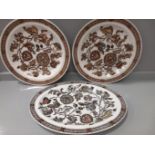 9 Ridgway 'Jacobean' Plates