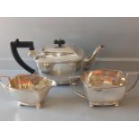 3 Pc Plated Tea Service