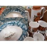 Assorted Plates (A/F) & Part Coffee Set Etc
