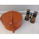 Leather Collar Box & Opera Glasses