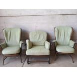 3 Ercol Armchairs & 1 Other