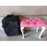 Dressing Table Stool & Small Suitcase