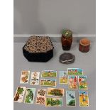 Assorted PG Tips Cards, Jewellery Box, Purse Etc