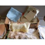 Box Including Tray Cloths, Doilies Etc