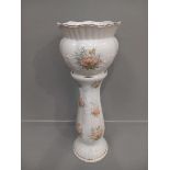 'Maryleigh' Ceramic Jardiniere On Pedestal H60cm
