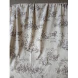 Pair Fully Lined Curtains W258cm x L151cm, Tie Backs, Curtain Rings, Holdbacks Etc