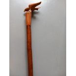 Carved Eagle Walking Stick