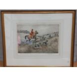 Hunting Print - Limited Edition 106/150 By Henry Wilkinson