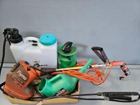 Knapsack Sprayer, Flymo Strimmer Etc