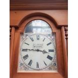 Pine Edward Dillon, Waterford Longcase Grandfather Clock - Battery Operated Painted Dial H207cm x W6