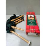 Mini Highland Bagpipes In Original Box