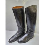 Pair Of Black Leather Riding Boots (023699 27978)
