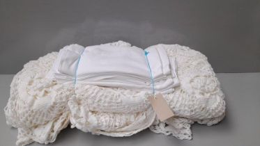 Bundle Crochet Bed Cover & Tablecloths Etc