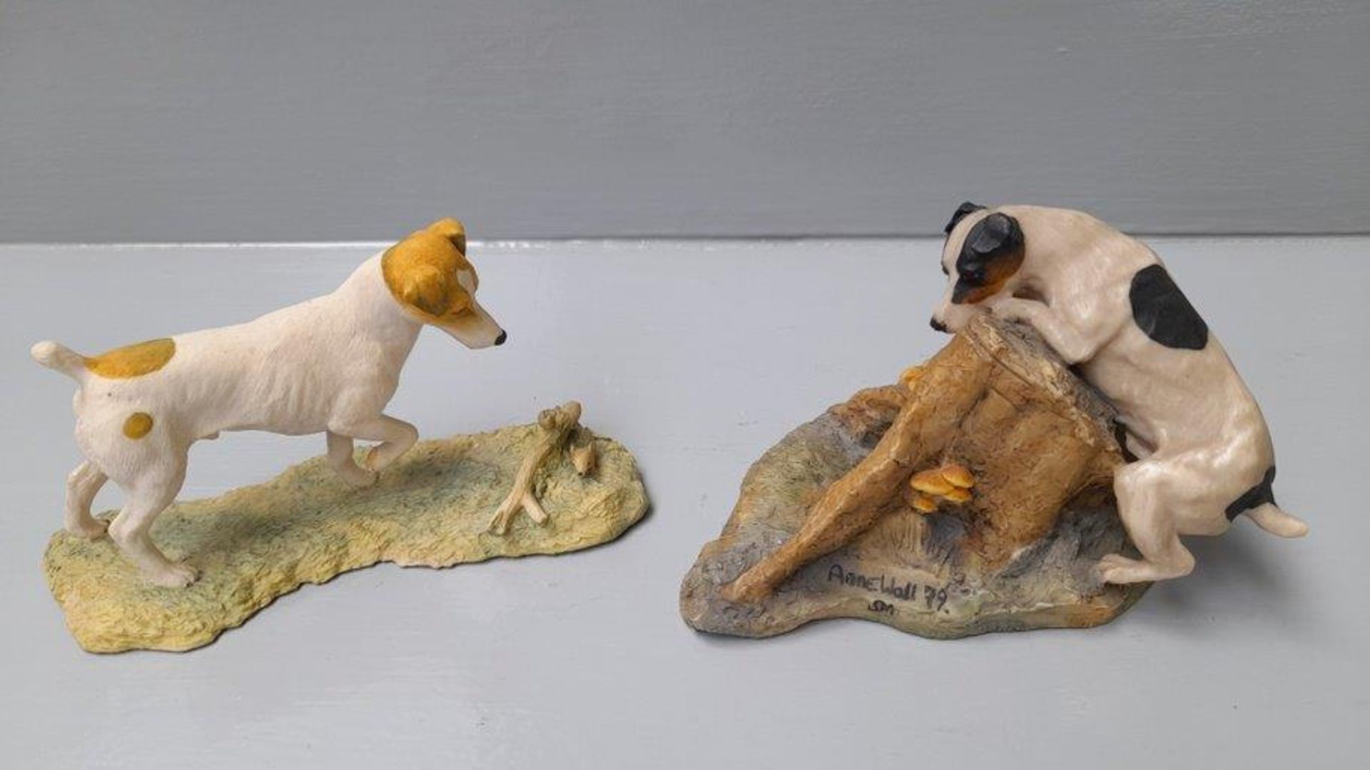2 Border Fine Arts - Terrier By Anne Wall 79 & Jack Russell By R Ayres & Beatrix Potter Picture Fram