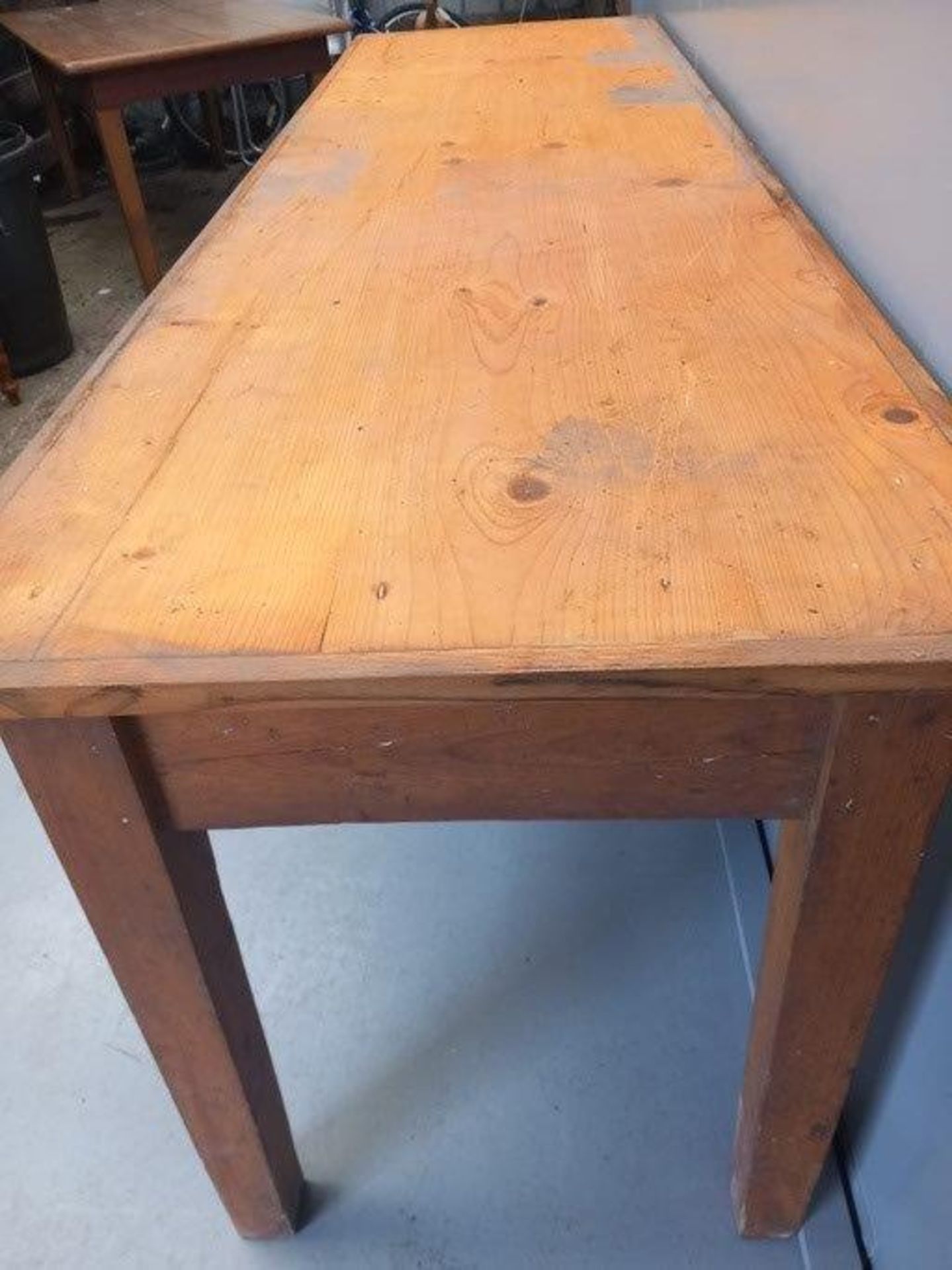 Pine Kitchen Table H76cm x L218cm x W64cm