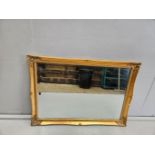 Large Gilt Mantel Mirror H72cm x W103cm