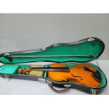 Violin In Case & Bow (A/F)