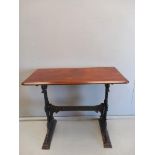 Wrought Iron Pub Table H76cm x L92cm x W44cm