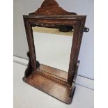 Small Oak Hall Mirror