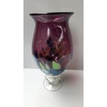 Large Plum Coloured Vase H38cm