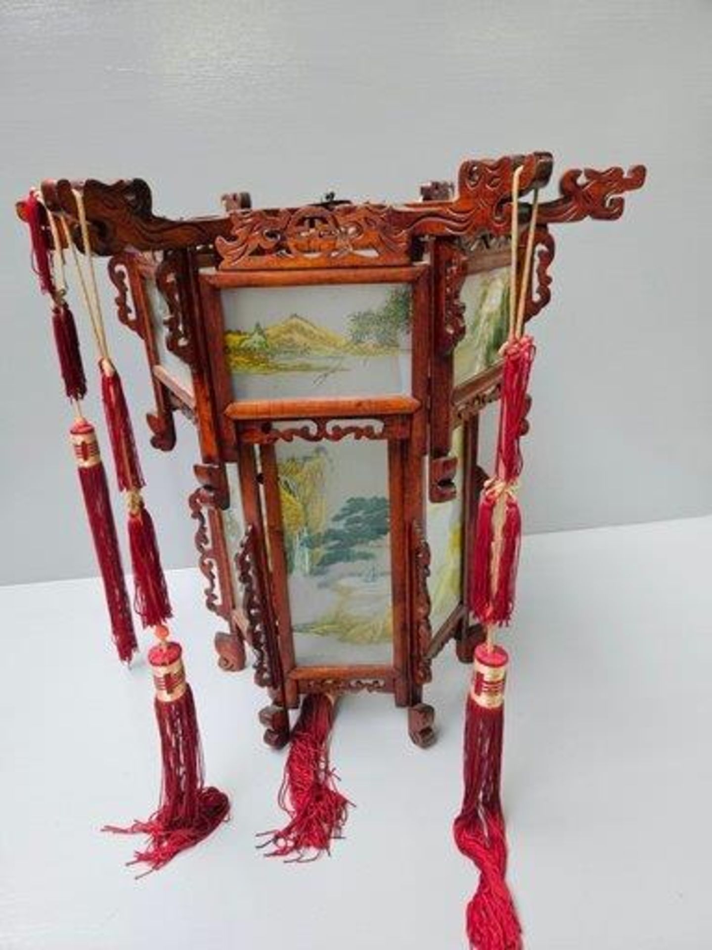Oriental Hanging Lantern 46cm