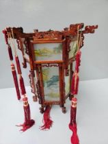 Oriental Hanging Lantern 46cm