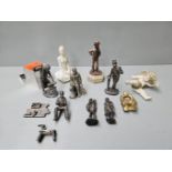 6 Plated Small Figures & Others Etc