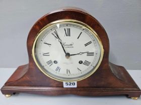 Mahogany Comitti Of London (Mappin & Webb) Mantel Clock