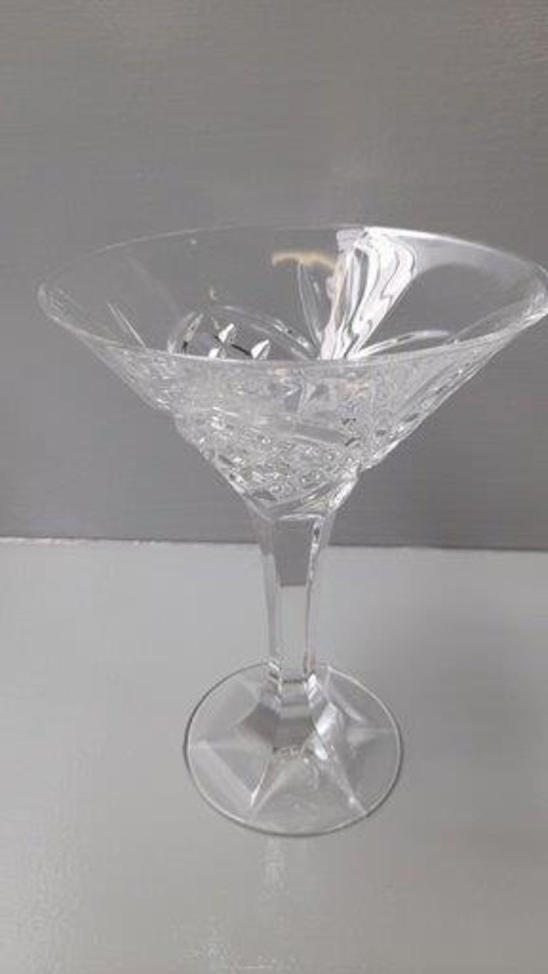 4 Cut Glass Cocktail Glasses - Image 2 of 2