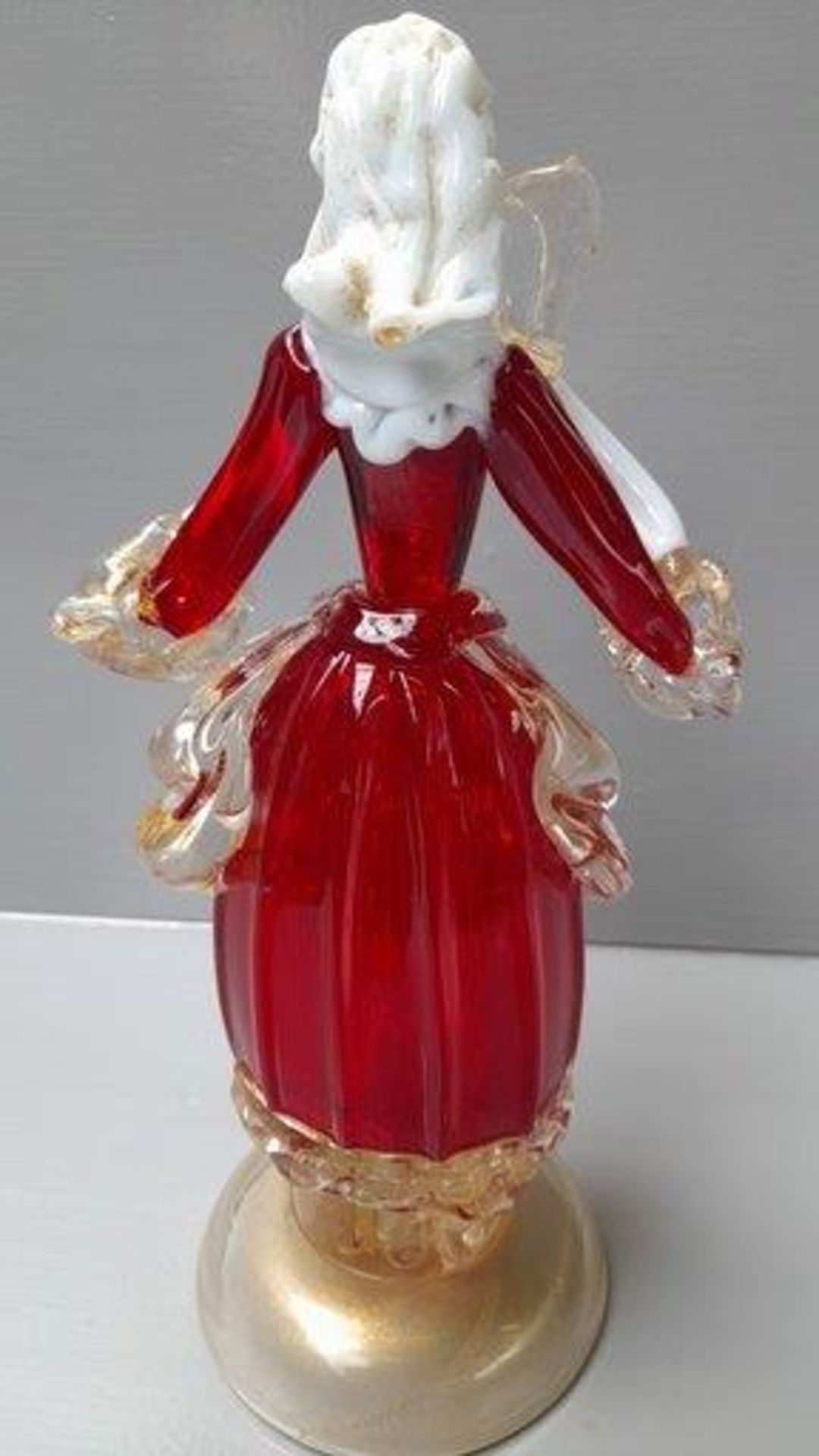 Venetian Style Glass Lady Figurine - Image 2 of 2