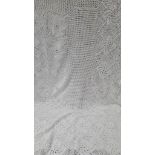Vintage Crochet White Throw L200cm x W173cm (A/F)