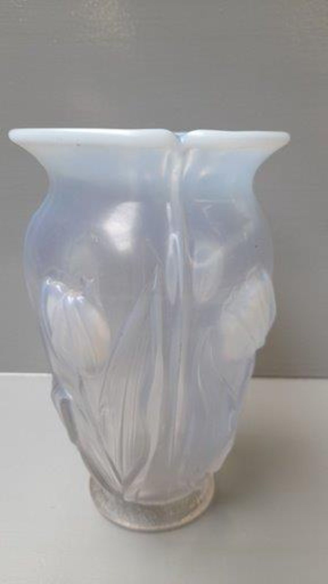 Opalescent French Style Vase (A/F) H24cm