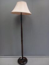 Oak Standard Lamp & Shade