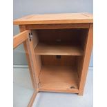 Oak Furniture Land Style Stereo Cabinet H80cm x W61cm x D46cm & 2 Bedside Cabinets H49cm x W50cm x D