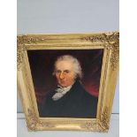 Gilt Framed Oil On Canvas - Portrait John Cooke Esq By A C Richardson 1926 H80cm x W69cm