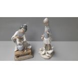 2 Lladro Figurines (A/F)