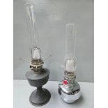 2 Plated Oil Vessel Lamps