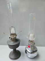 2 Plated Oil Vessel Lamps