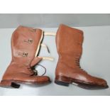 A Pair Of Lace Up/Buckle Boots UK Size 8