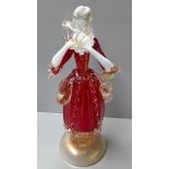 Venetian Style Glass Lady Figurine