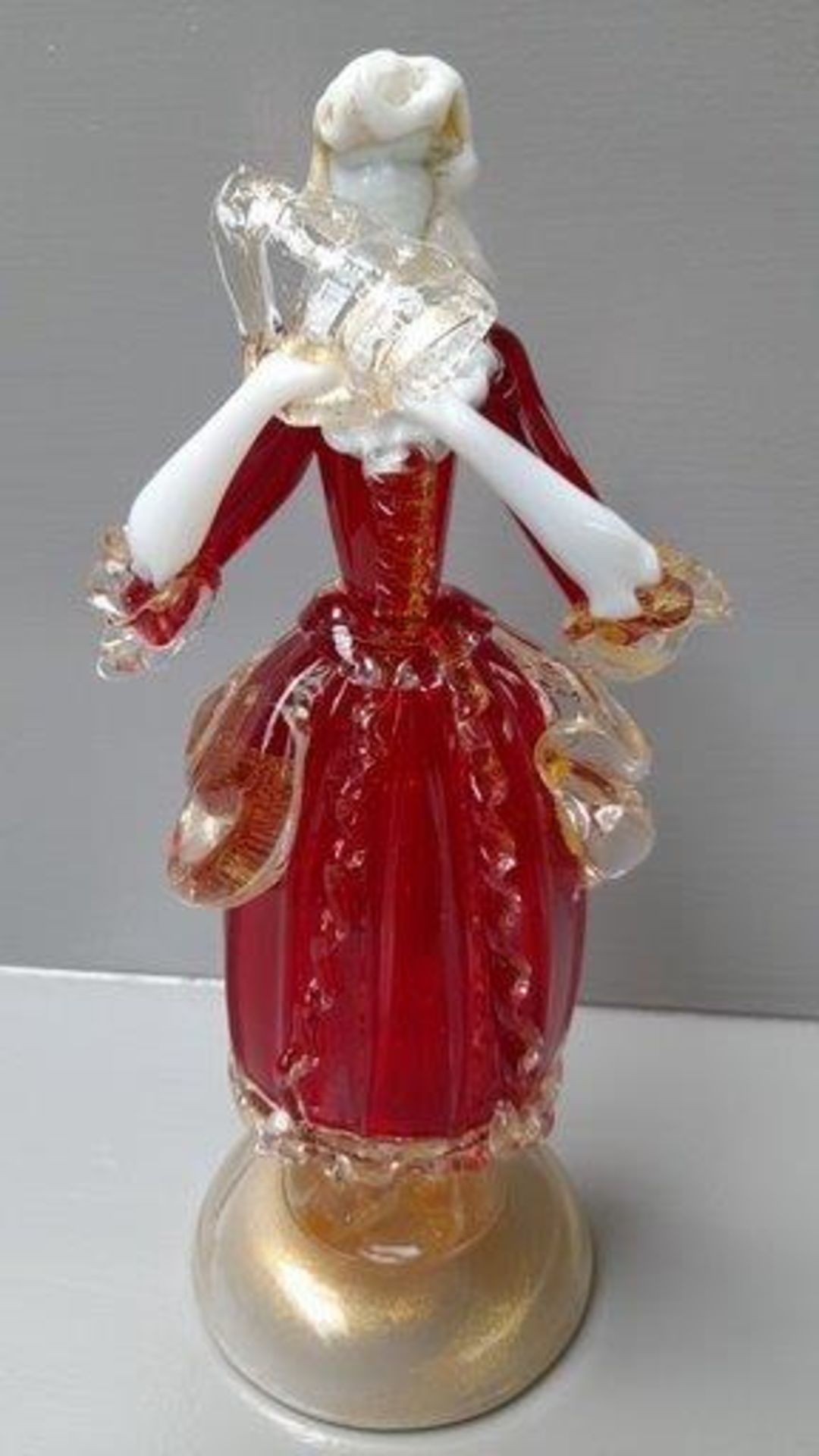 Venetian Style Glass Lady Figurine